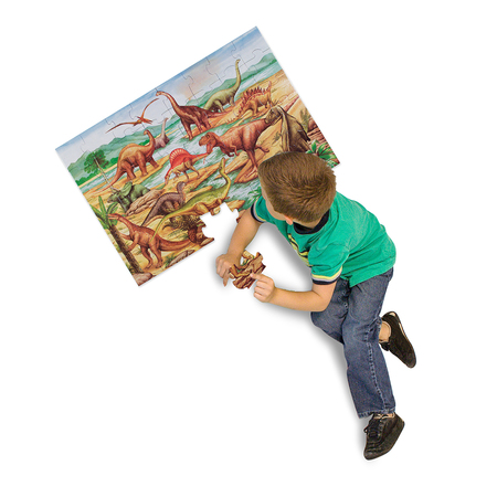 Melissa & Doug Dinosaurs Floor Puzzle, 24in x 36in, 48 Pieces 421